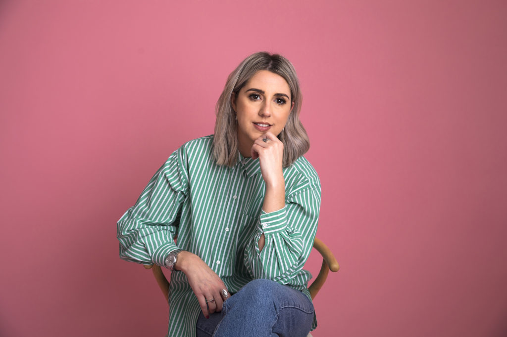 portrait of business woman on a brand shoot in Redhill.